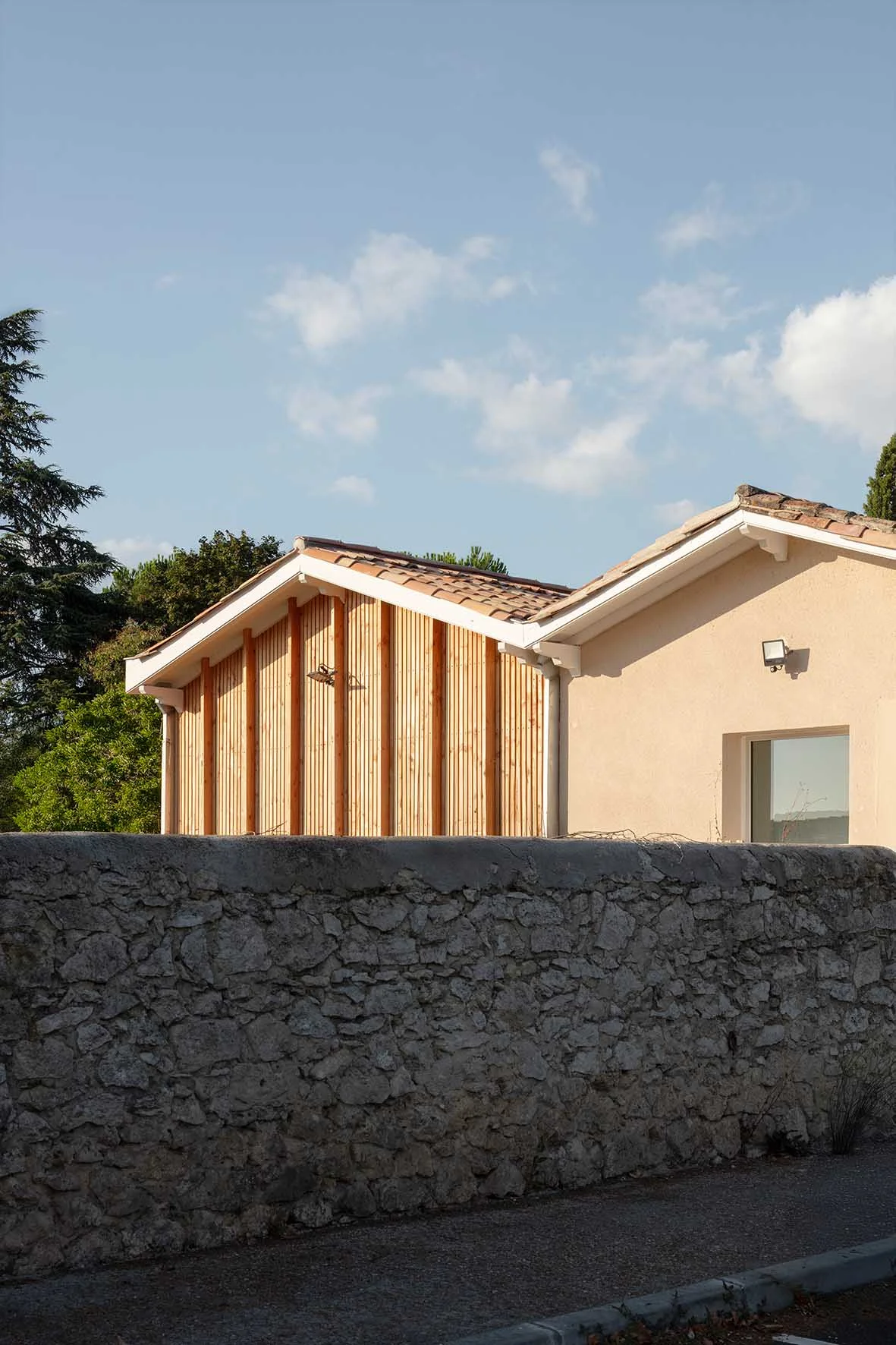extension en bois de la cuisine