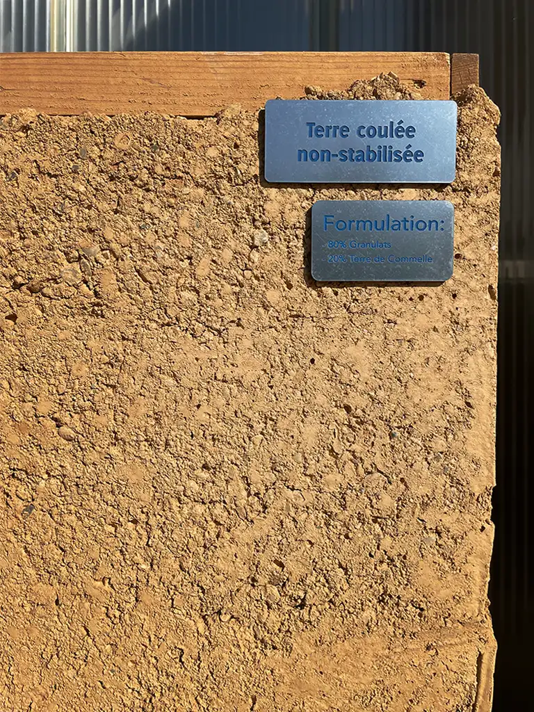 terre coulée non stabilisée