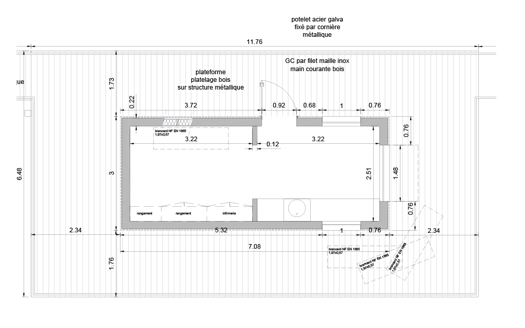 plan du poste de secours